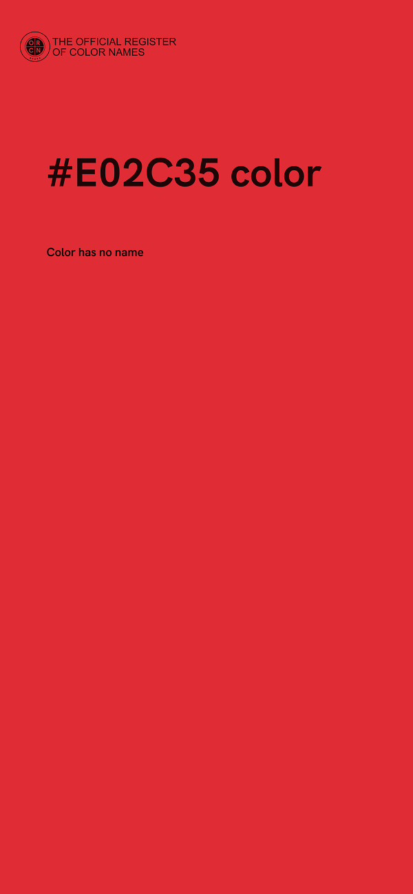 #E02C35 color image