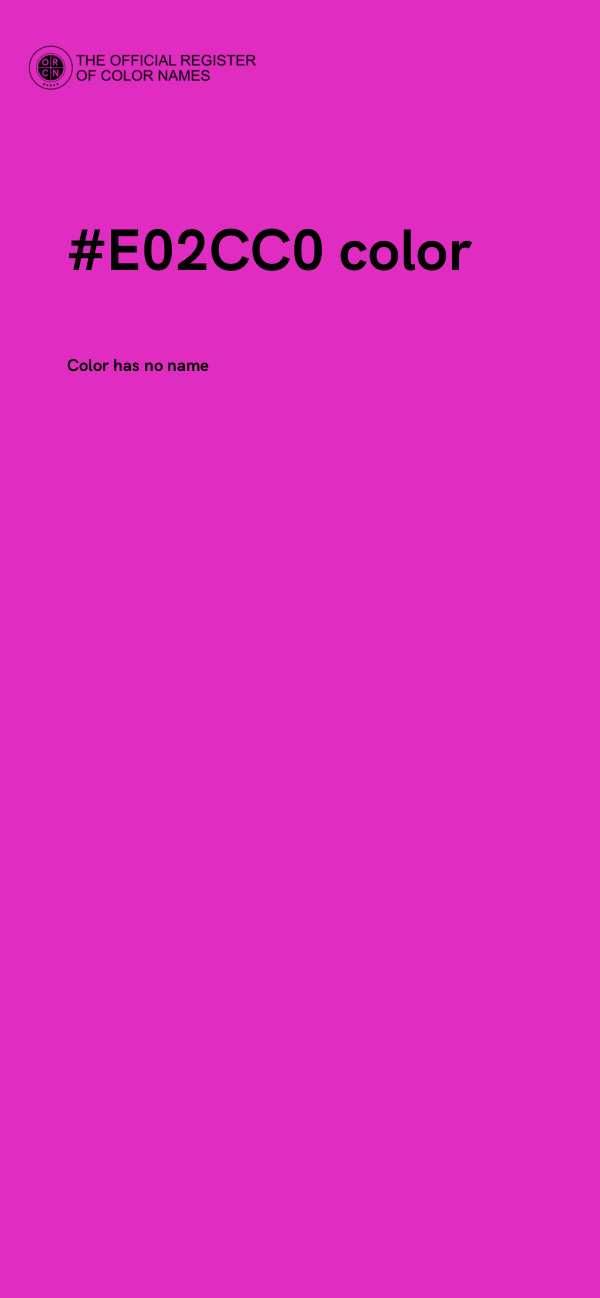 #E02CC0 color image