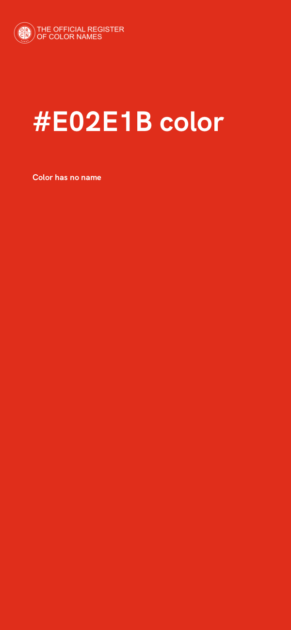 #E02E1B color image