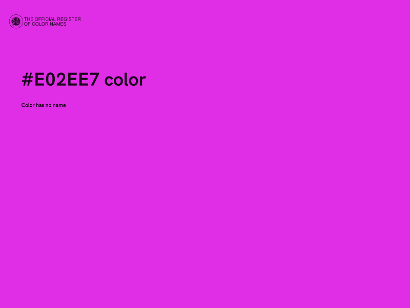 #E02EE7 color image