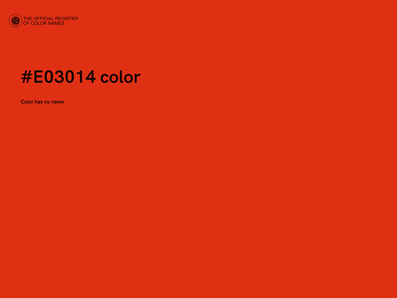 #E03014 color image