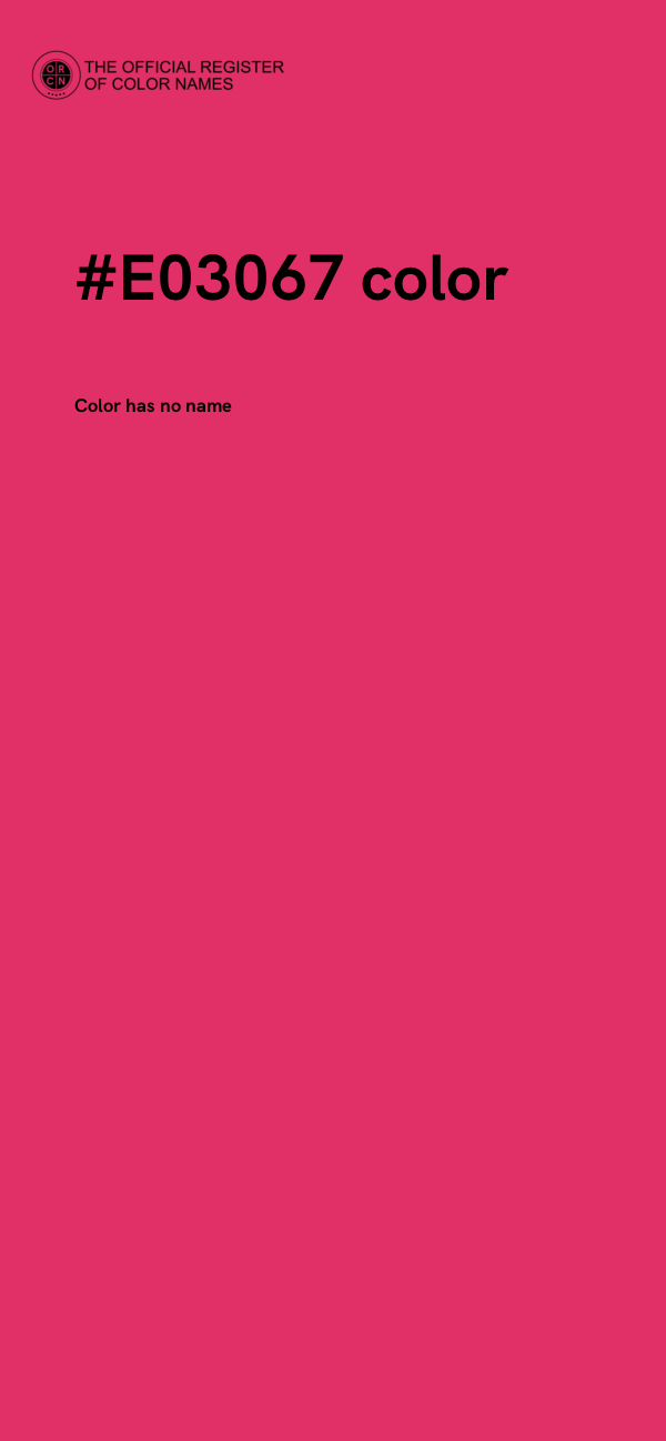 #E03067 color image