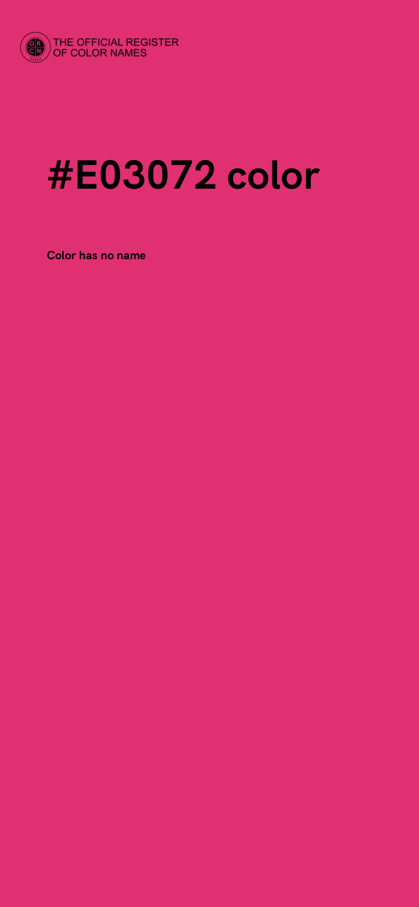 #E03072 color image