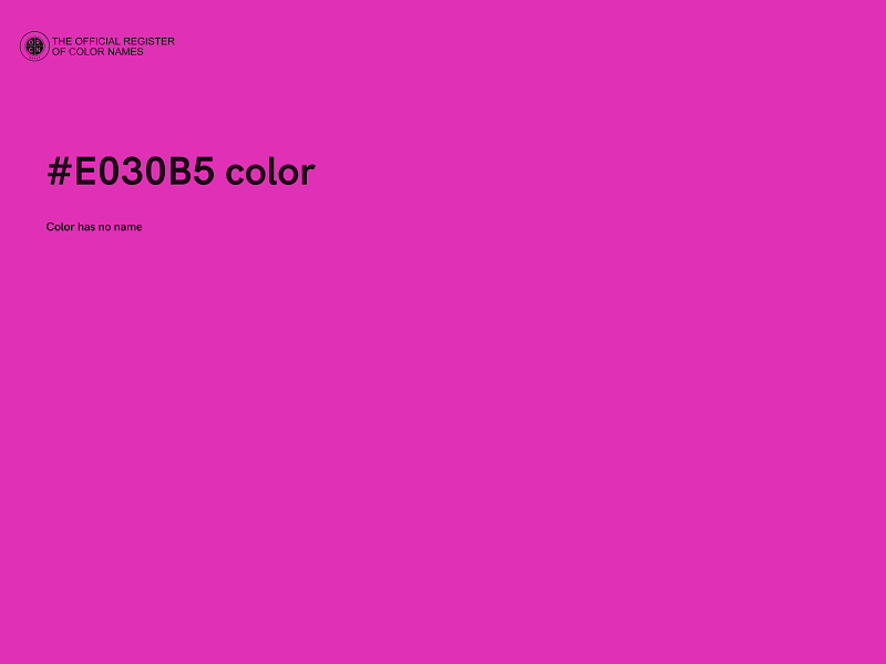 #E030B5 color image