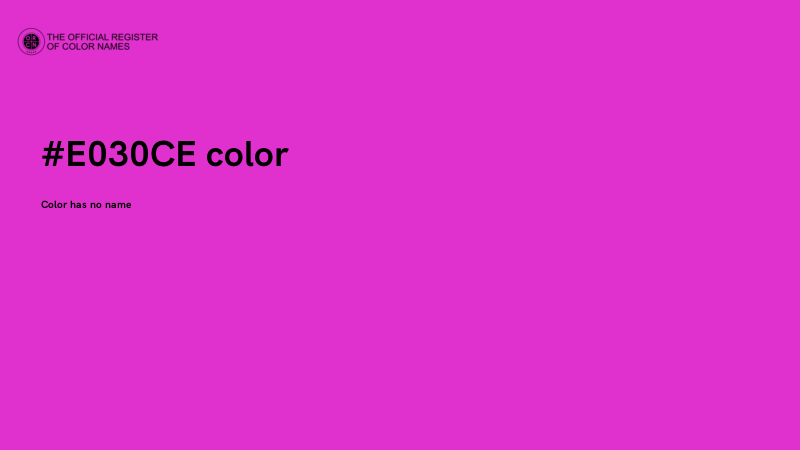 #E030CE color image