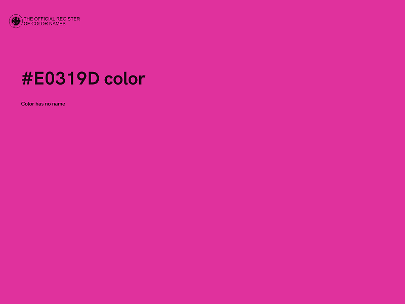 #E0319D color image