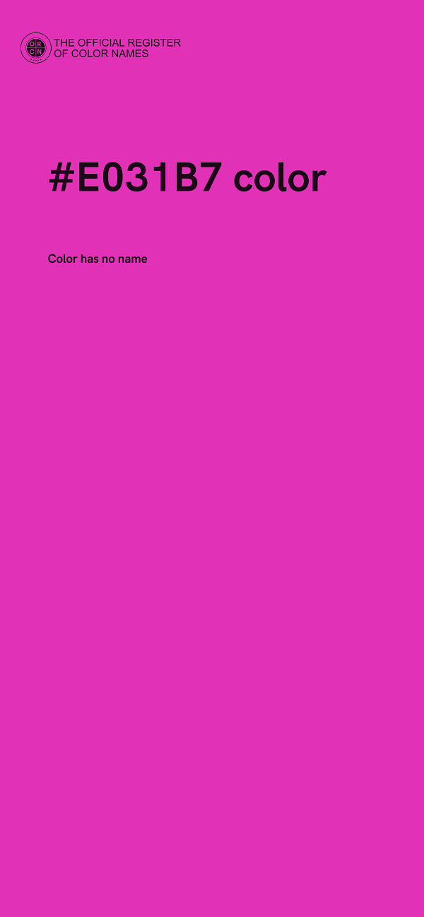 #E031B7 color image