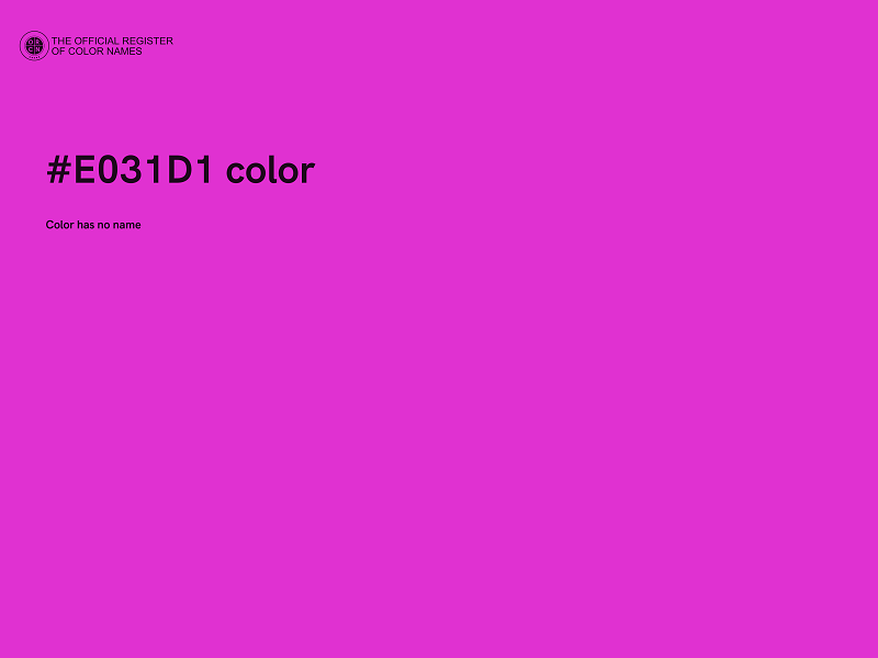 #E031D1 color image