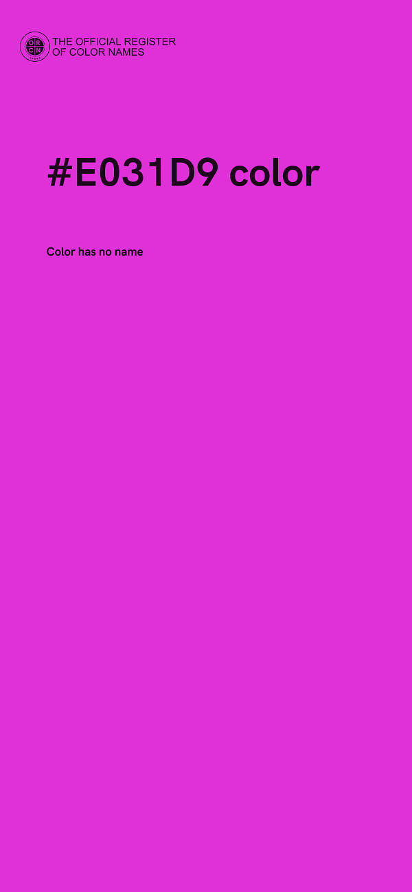 #E031D9 color image