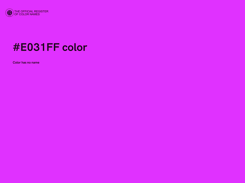 #E031FF color image