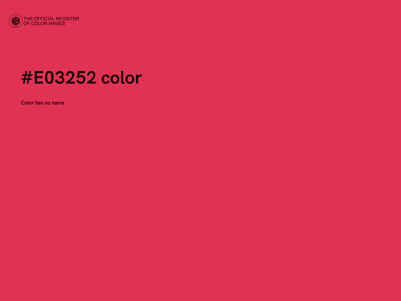 #E03252 color image