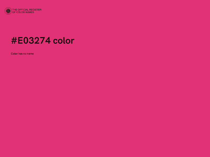 #E03274 color image