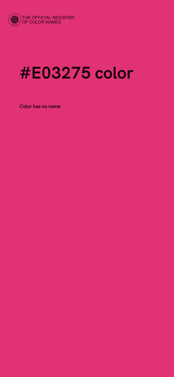 #E03275 color image