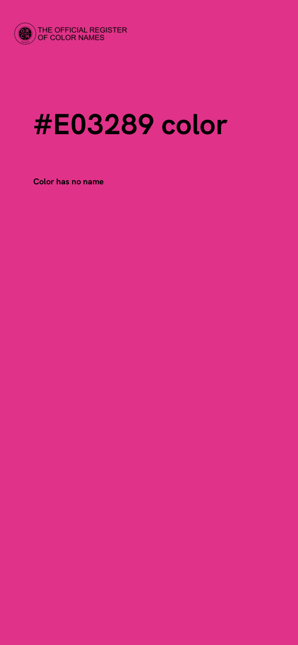 #E03289 color image