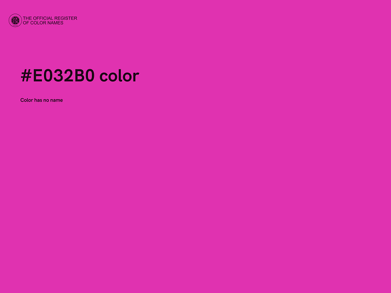 #E032B0 color image