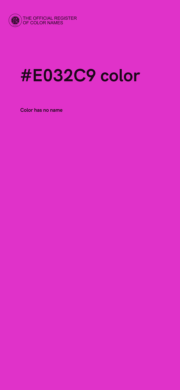 #E032C9 color image