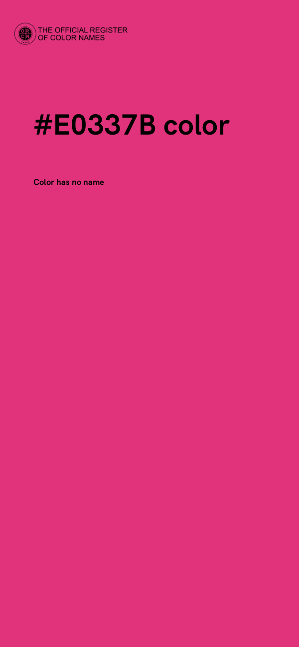 #E0337B color image