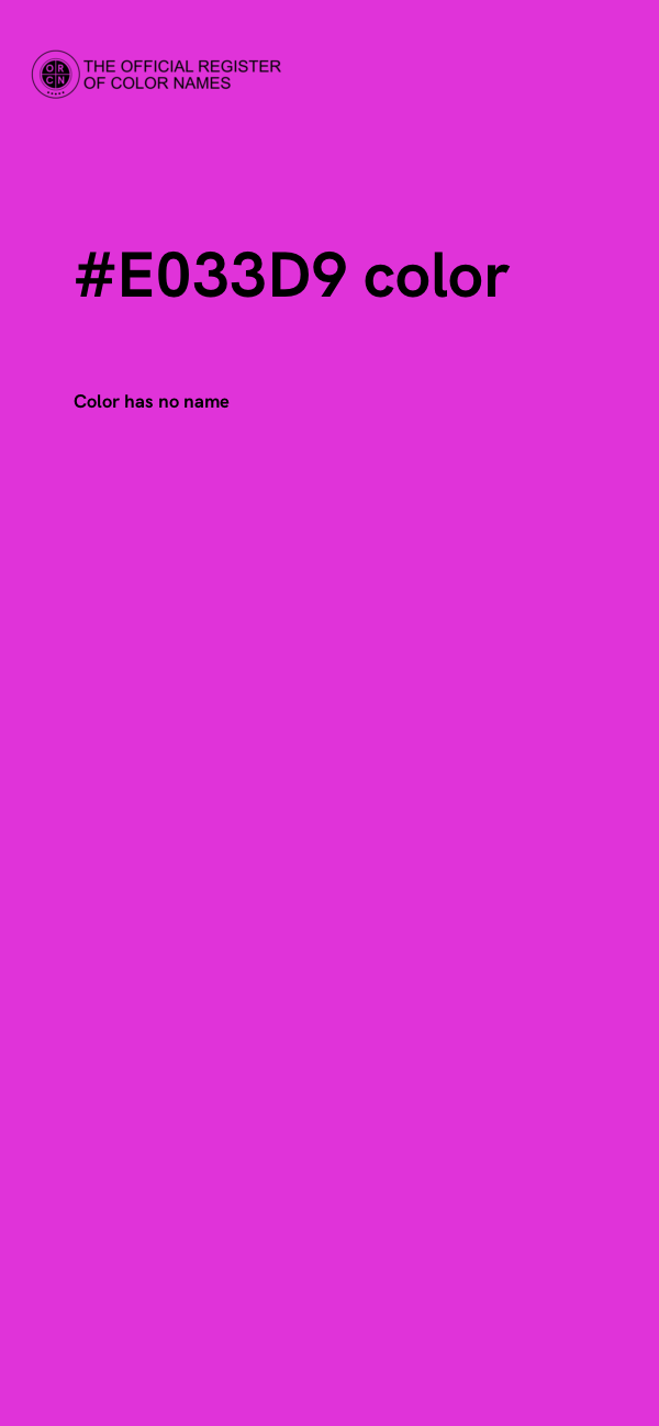 #E033D9 color image