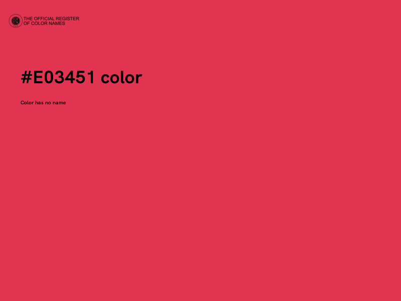 #E03451 color image