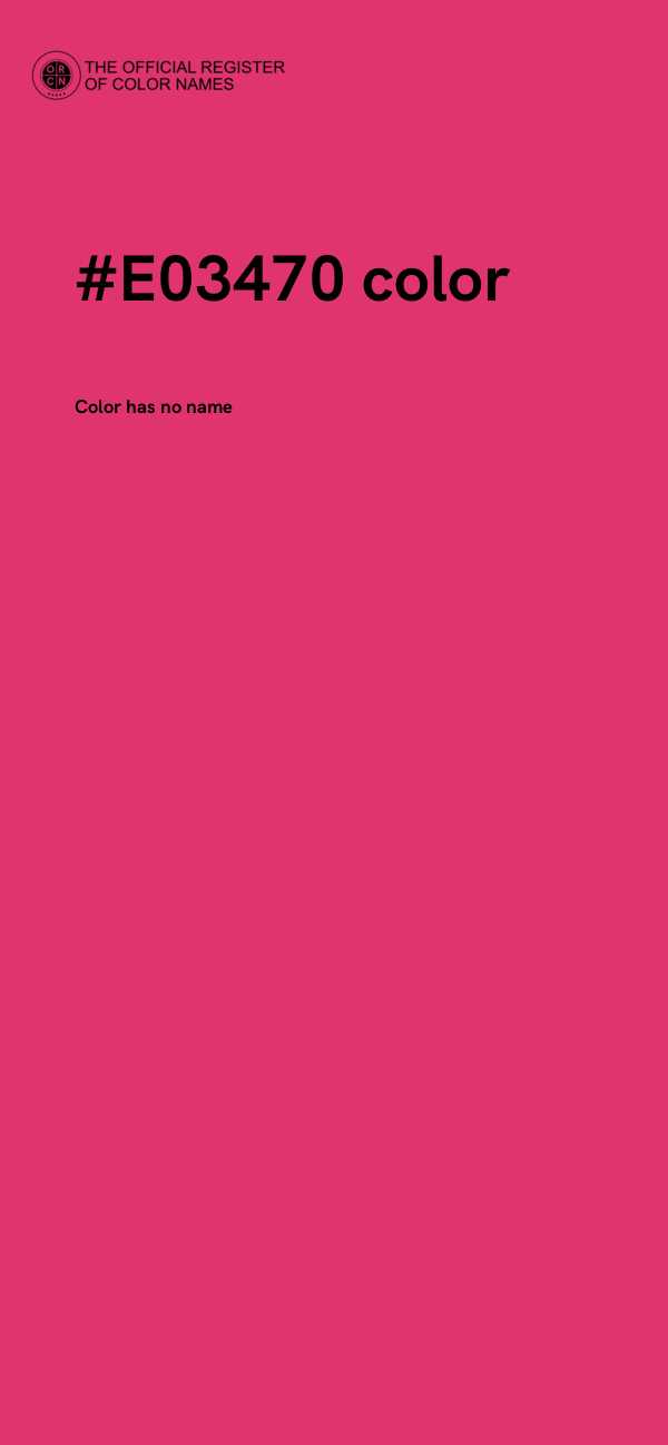 #E03470 color image