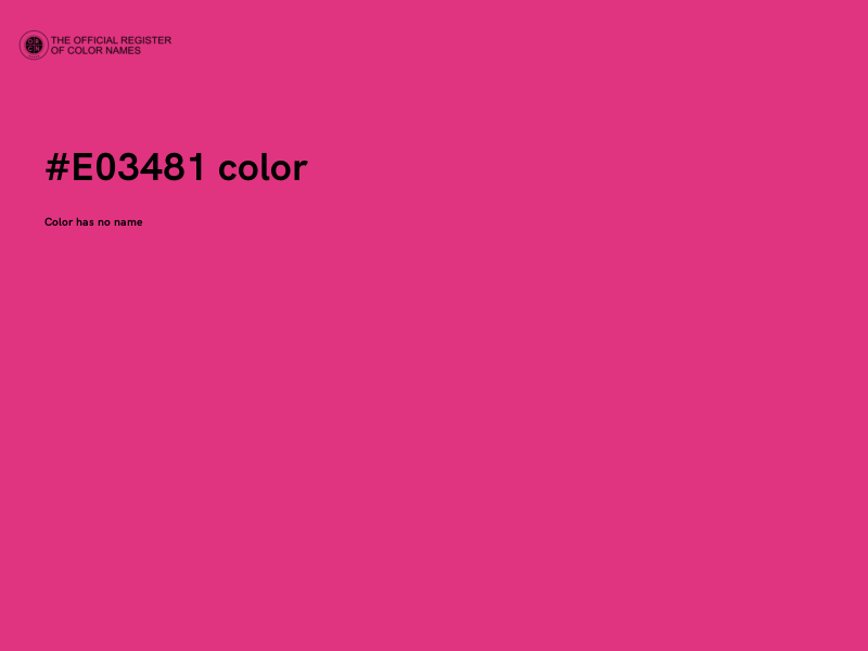 #E03481 color image