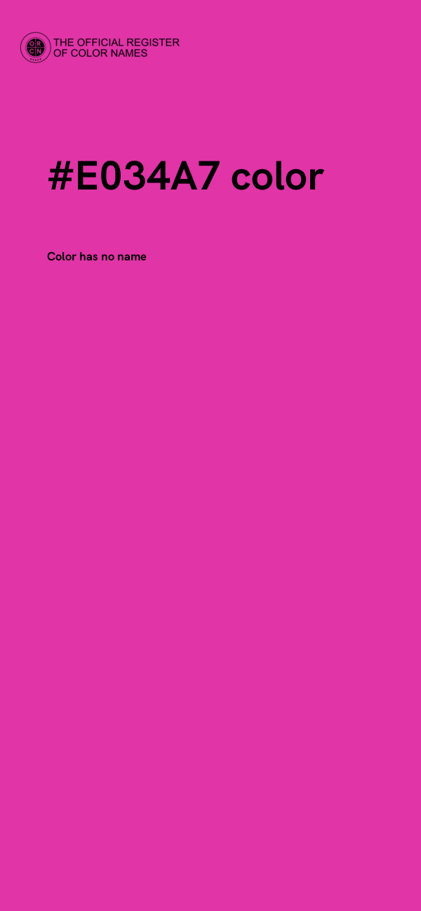 #E034A7 color image