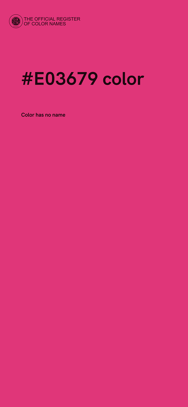 #E03679 color image