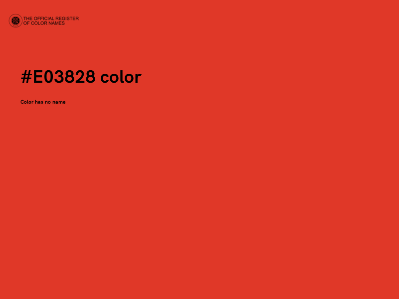 #E03828 color image