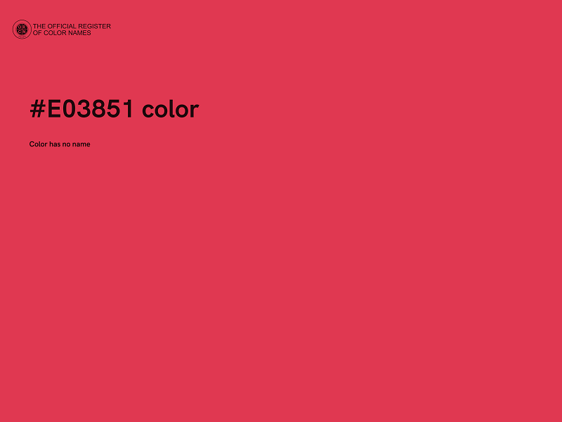 #E03851 color image