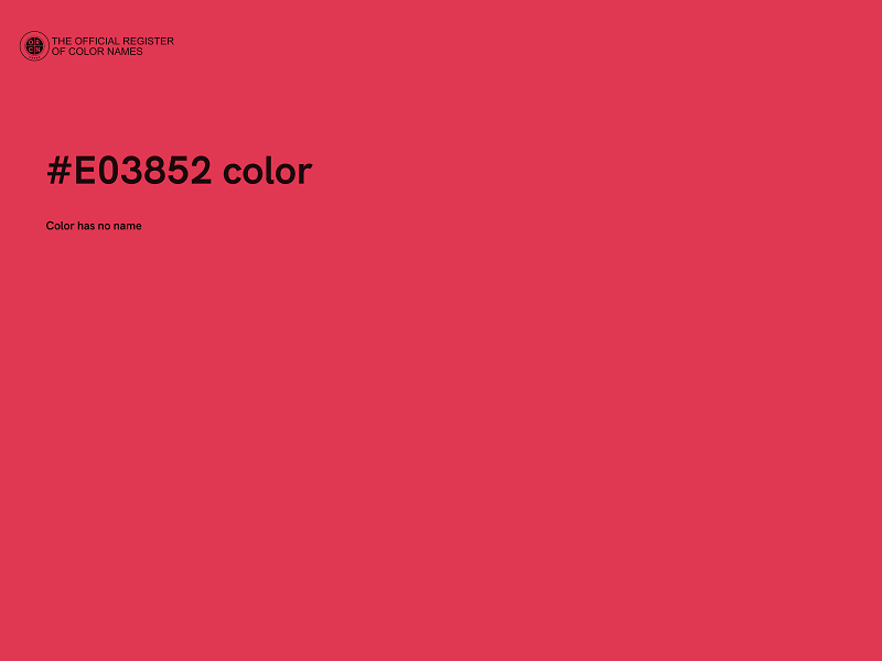 #E03852 color image