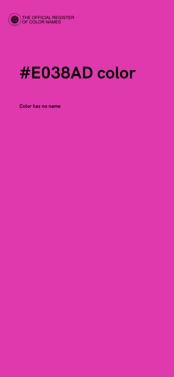 #E038AD color image