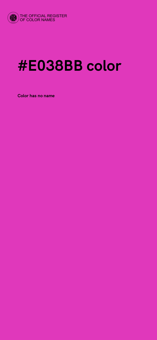 #E038BB color image