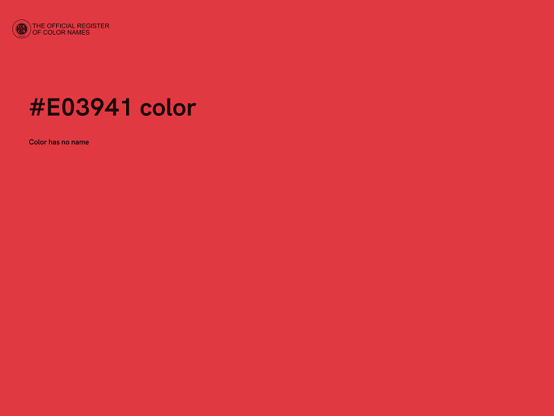 #E03941 color image