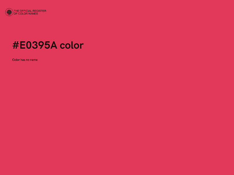 #E0395A color image