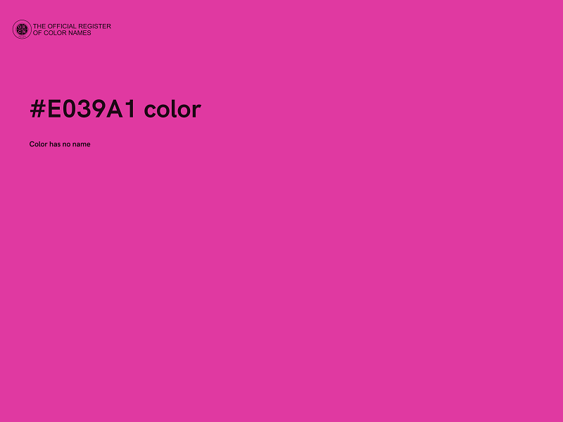 #E039A1 color image