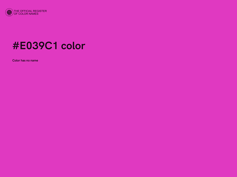 #E039C1 color image