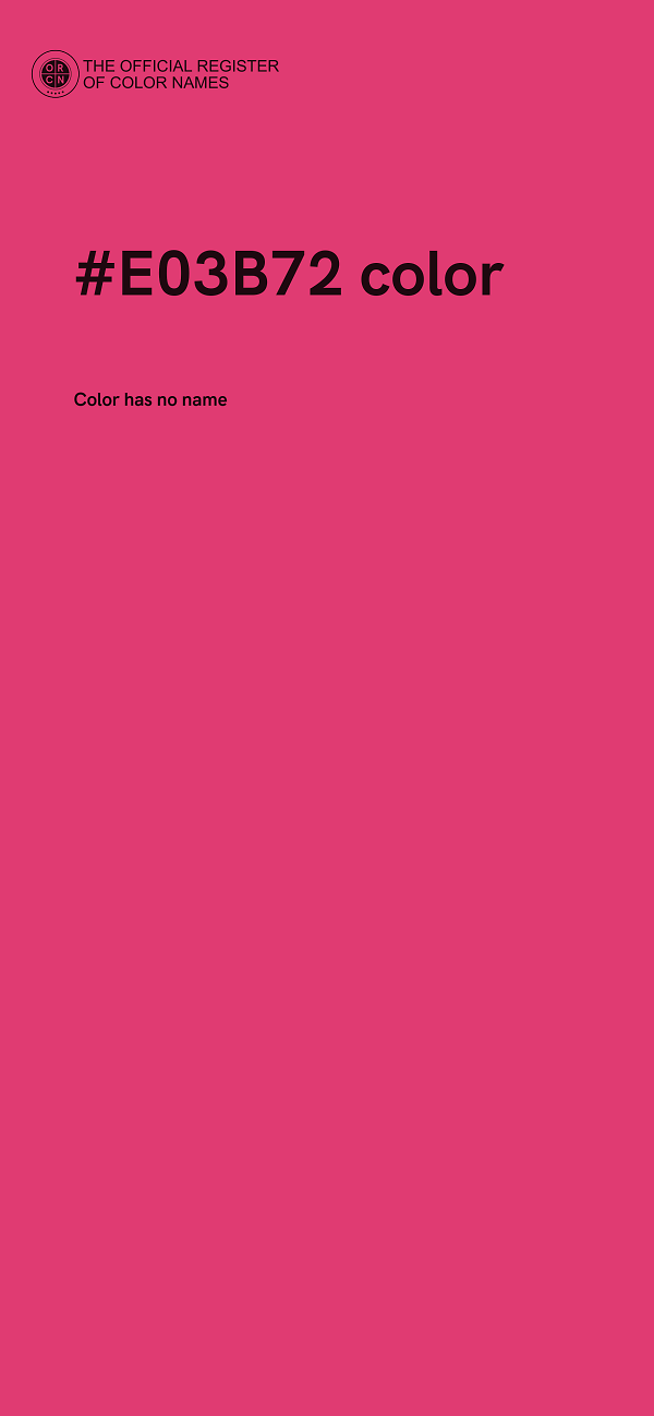 #E03B72 color image