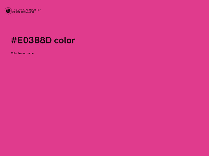 #E03B8D color image