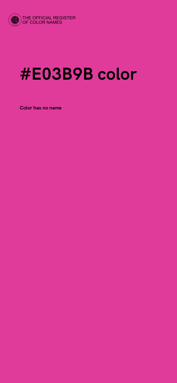 #E03B9B color image