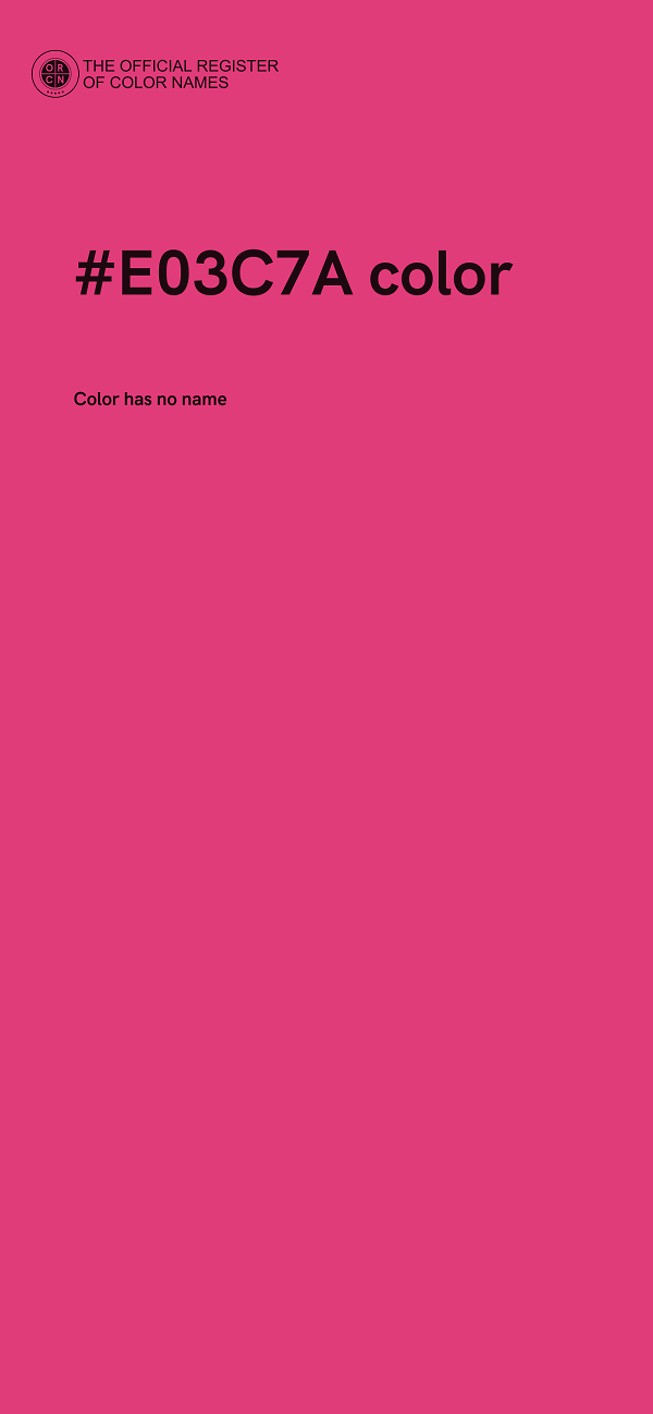 #E03C7A color image
