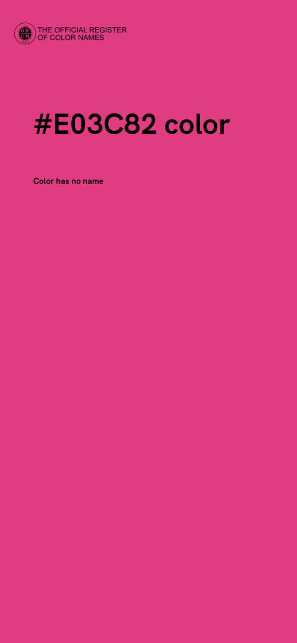 #E03C82 color image