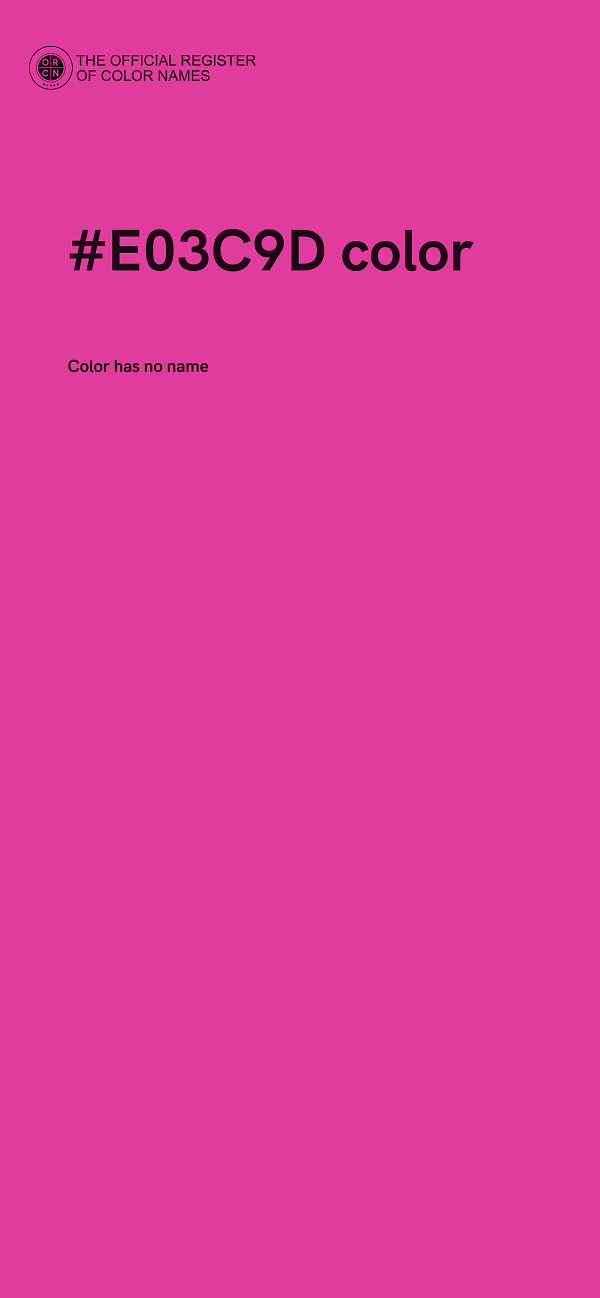 #E03C9D color image