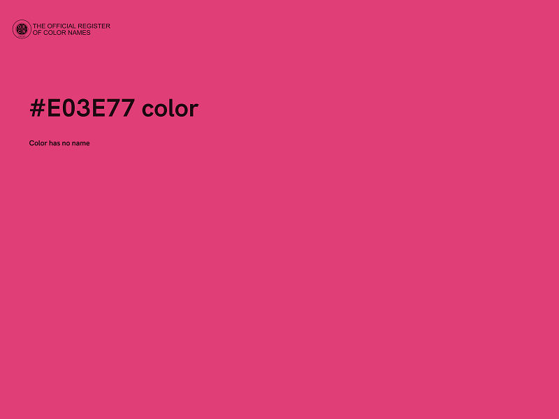 #E03E77 color image