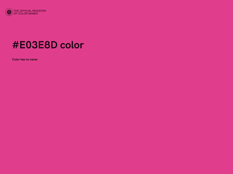 #E03E8D color image