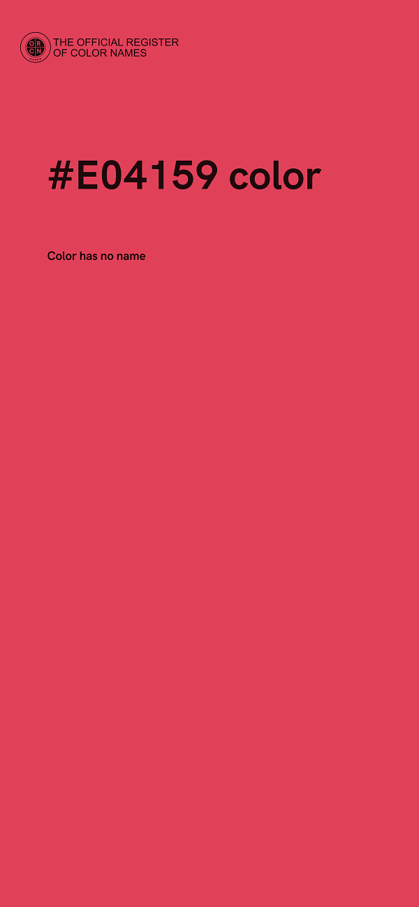 #E04159 color image