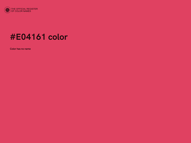 #E04161 color image