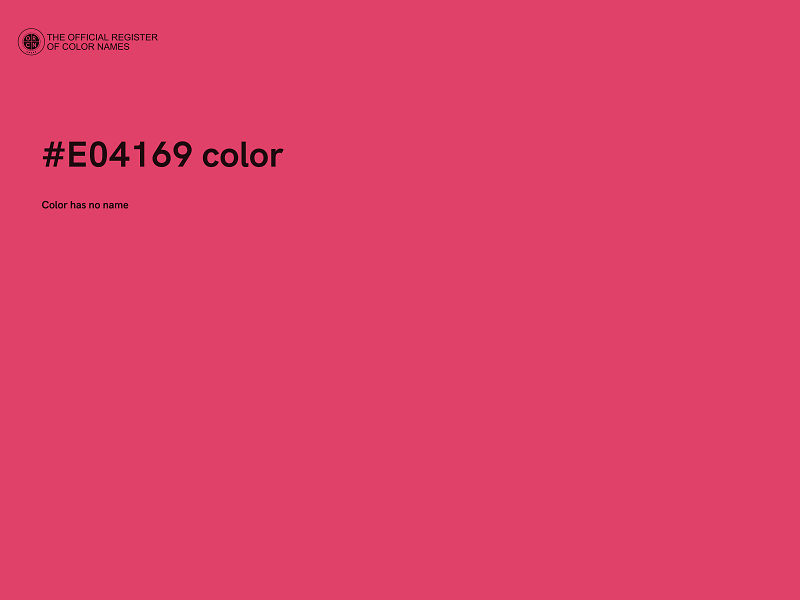 #E04169 color image