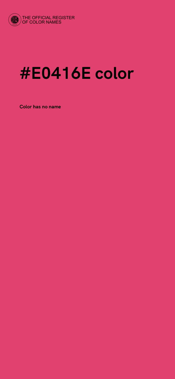 #E0416E color image