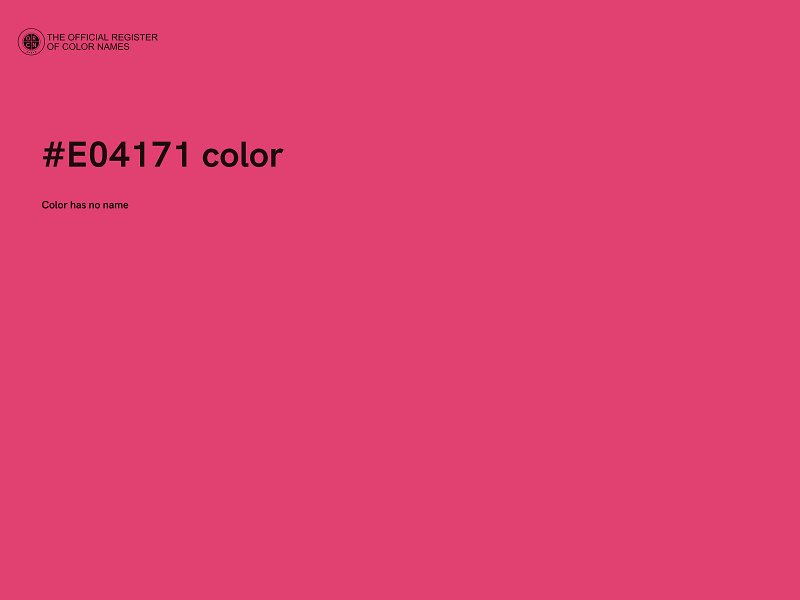 #E04171 color image