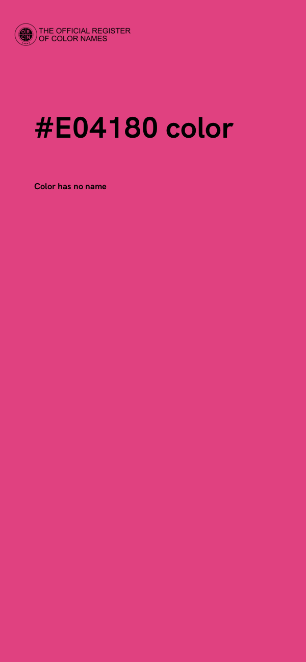 #E04180 color image